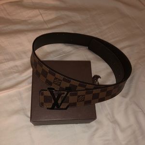 Louis Vuitton Damier ebene initial belt 95cm